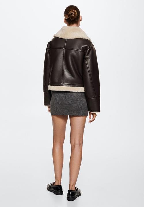 MANGO - Jacket quira - dark brown
