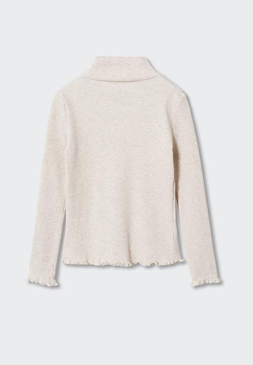 MANGO - T-shirt  turborib - brown