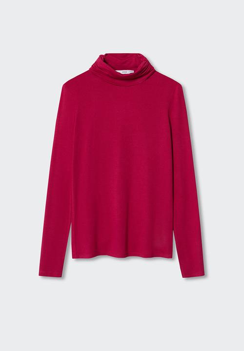 MANGO - T-shirt secondl - medium red