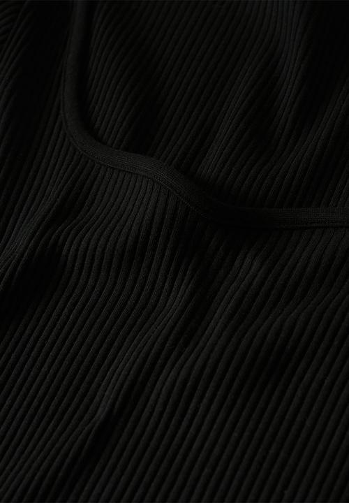 MANGO - T-shirt cuore - black