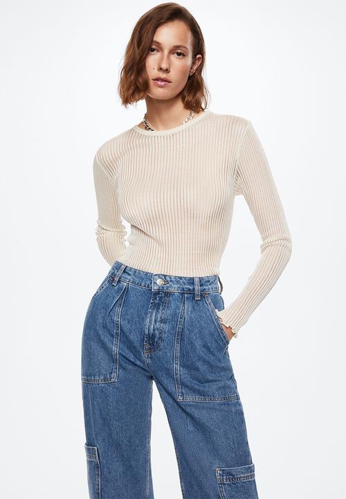 MANGO - Jeans nuria - open blue