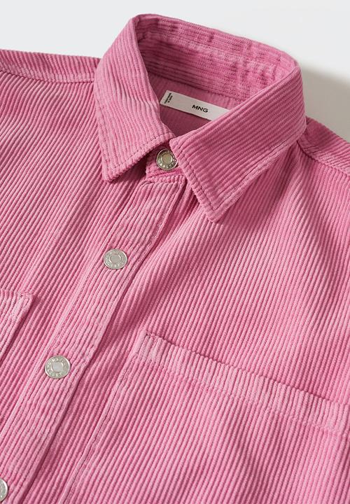 MANGO - Overshirt pana - pink