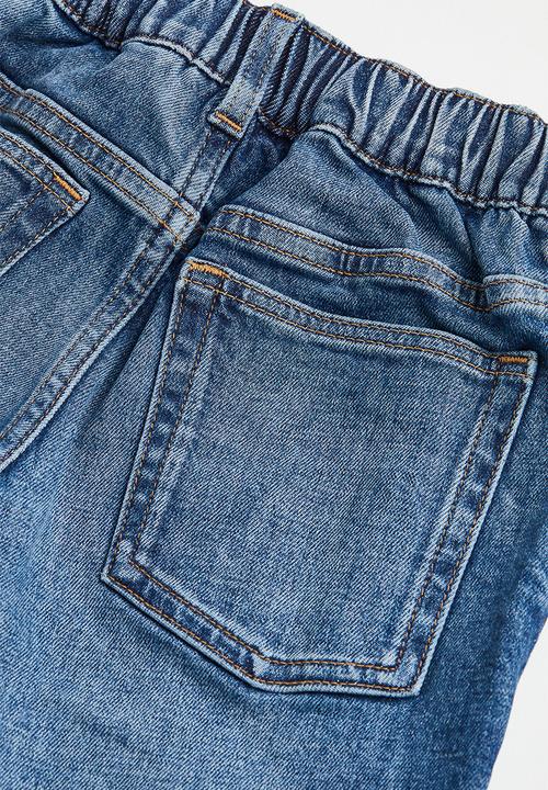 H&M - Comfort stretch loose fit jeans - denim blue