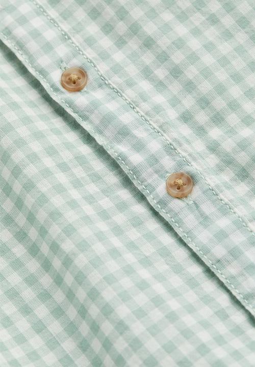 H&M - 2 Piece cotton set - light green/checked
