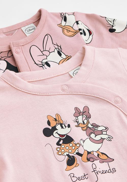 H&M - 2 Pack printed pyjamas - light pink/minnie mouse