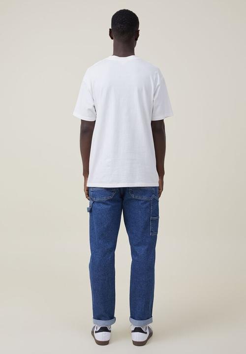 Cotton On - Relaxed tapered jean - worker blue