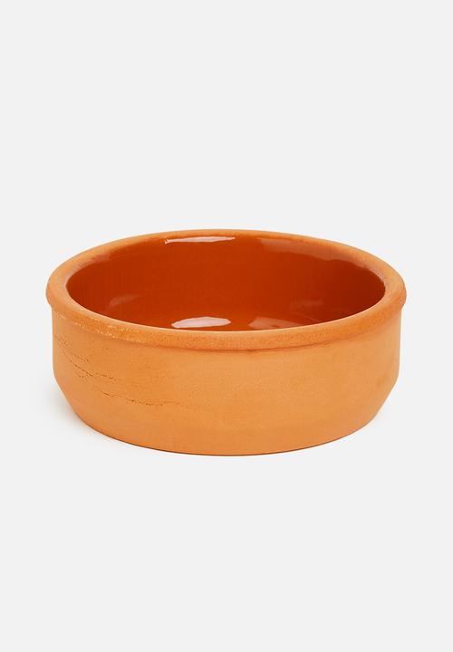 Excellent Houseware - Terracotta ramekin - set of 3 - rust