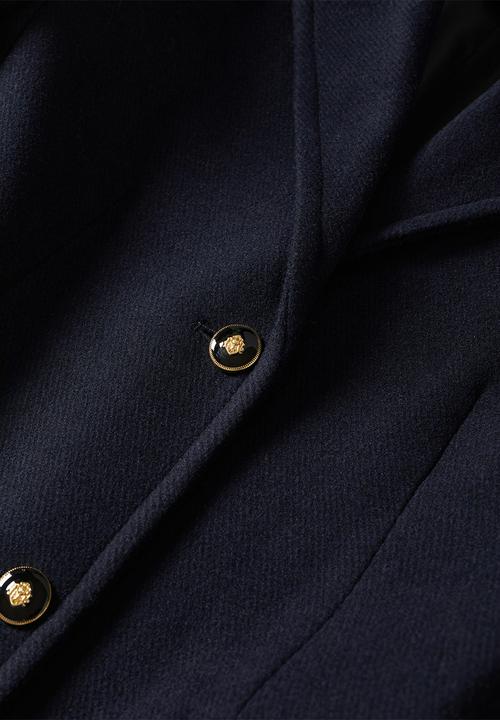 MANGO - Coat carmin - navy