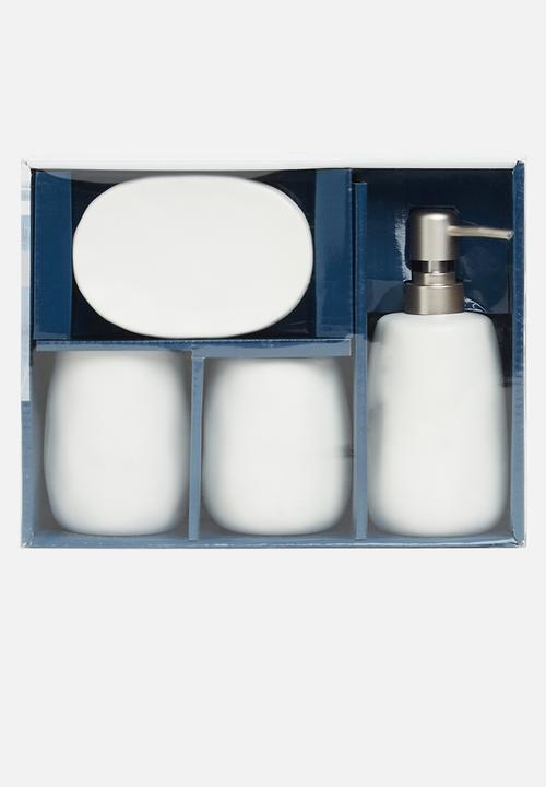 Bathroom Solutions - Bathroom set 4 pieces - white