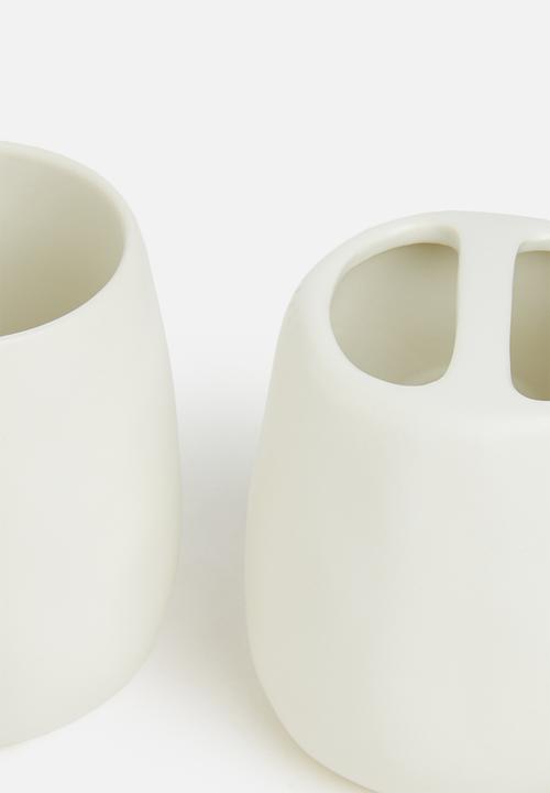 Bathroom Solutions - Bathroom set 4 pieces - white
