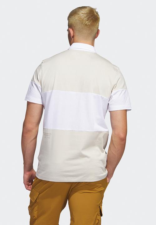 adidas Performance - Adicross block golf polo shirt - clear brown