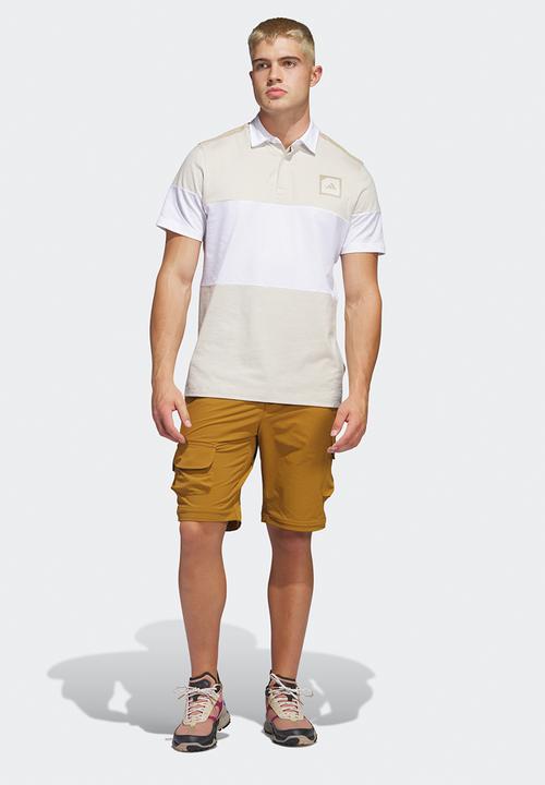 adidas Performance - Adicross block golf polo shirt - clear brown