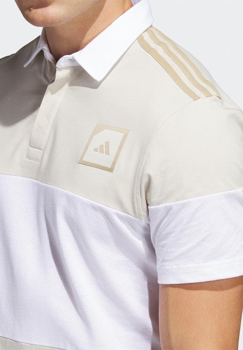 adidas Performance - Adicross block golf polo shirt - clear brown