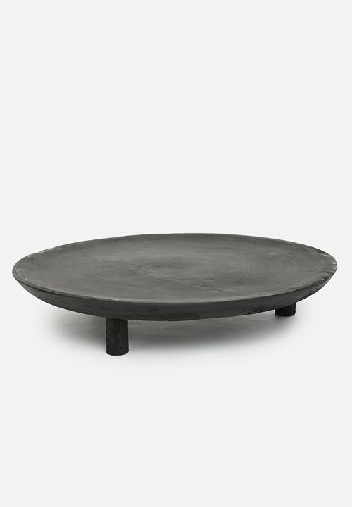 H&S - Round tray 30cm - black