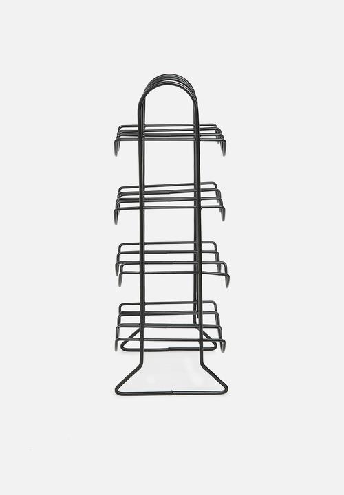 Excellent Houseware - Metal wine rack - black