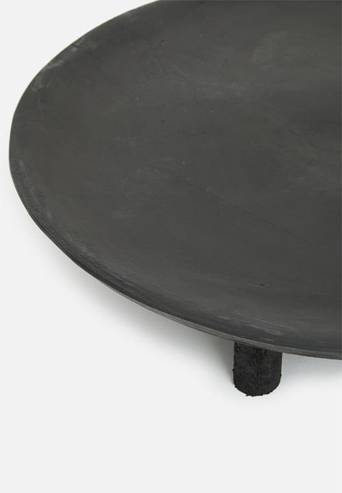 H&S - Round tray 30cm - black