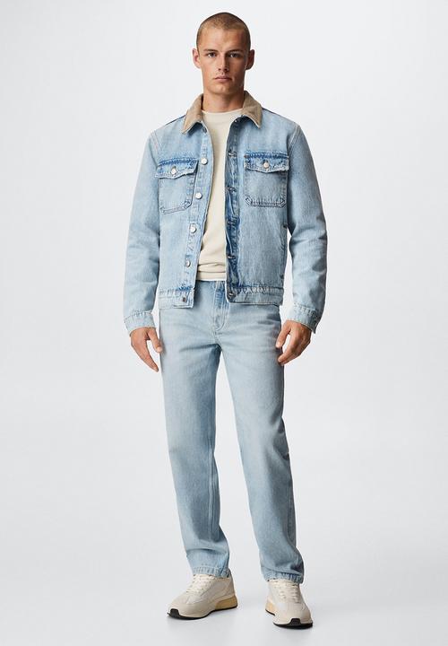 MANGO - Jeans hillary - light blue