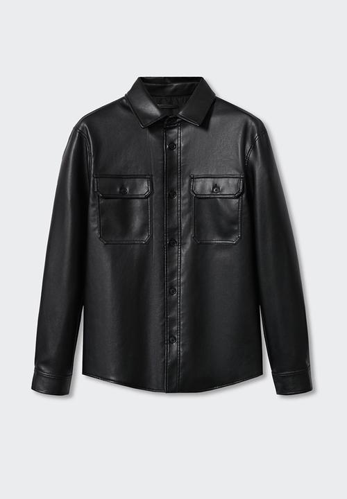 MANGO - Jacket lepi - black