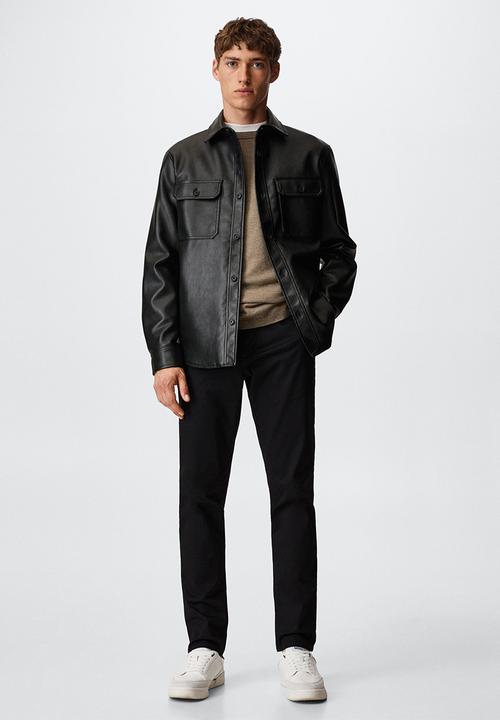 MANGO - Jacket lepi - black