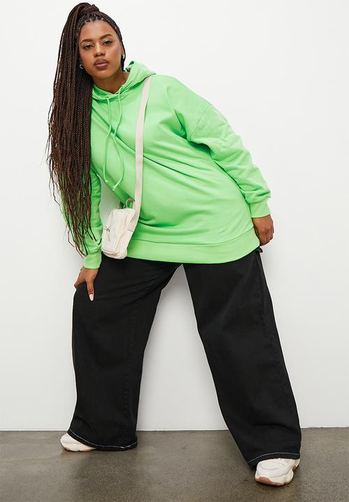 Blake - Slouch hoodie - lime