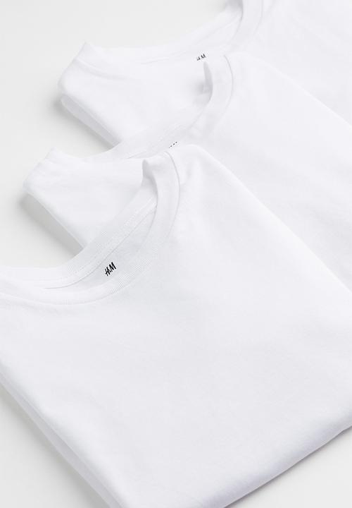 H&M - 3-Pack T-shirts - white