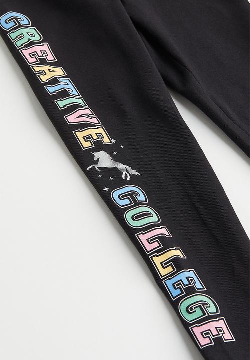 H&M - Leggings - black/unicorn