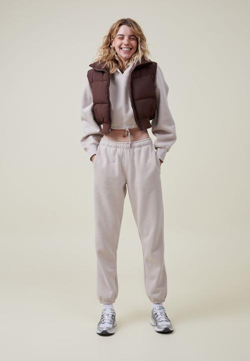 Cotton On - Cropped puffer vest - cedar brown