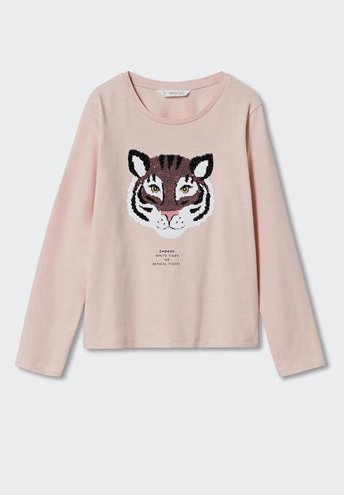 MANGO - T-shirt lolly - pink