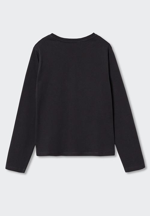MANGO - T-shirt lolly - charcoal