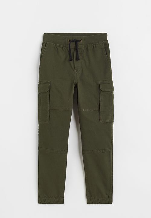 H&M - Cargo trousers - dark khaki green