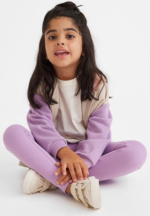 H&M - Leggings with brushed inside - light purple