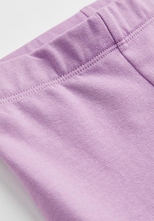 H&M - Leggings with brushed inside - light purple