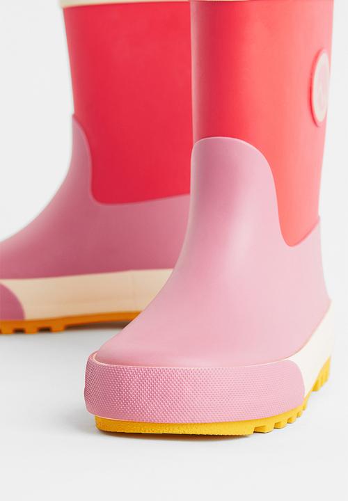 H&M - Wellingtons - pink/block-coloured