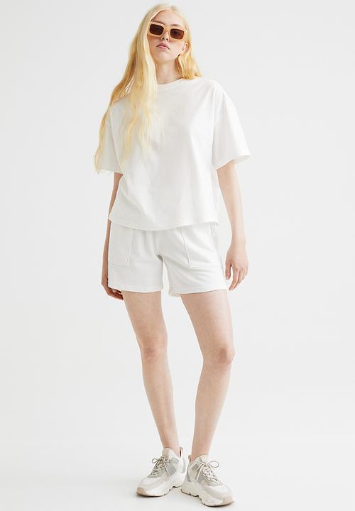 H&M - Boxy T-shirt - white