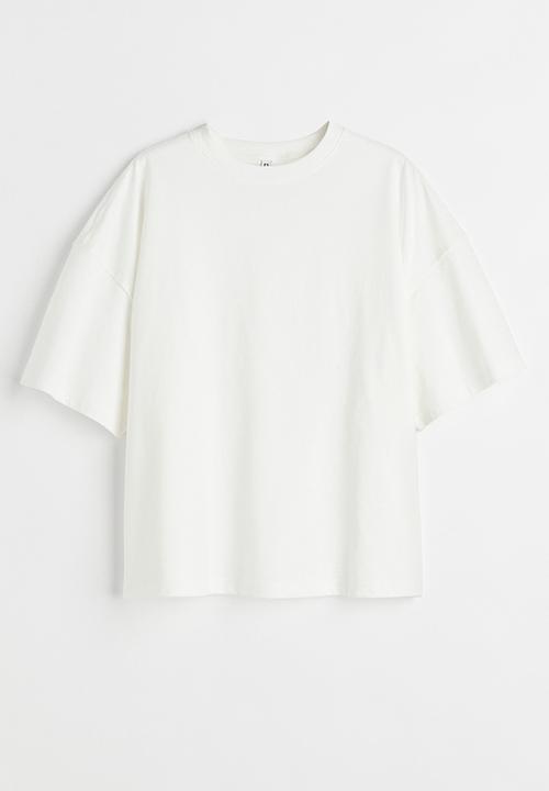 H&M - Boxy T-shirt - white
