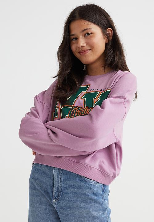 H&M - Oversized sweatshirt - light purple/nyc
