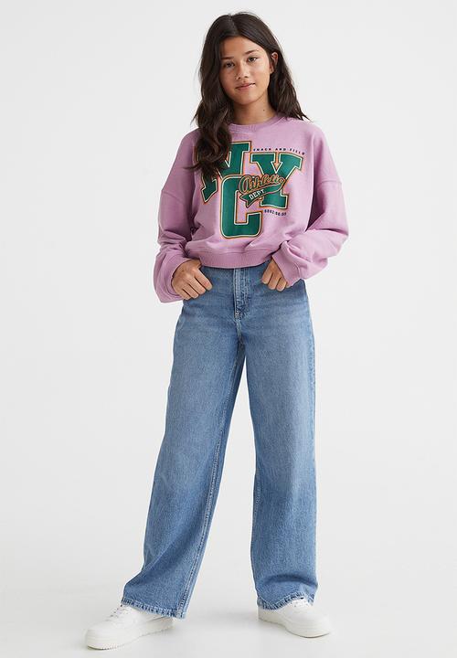 H&M - Oversized sweatshirt - light purple/nyc
