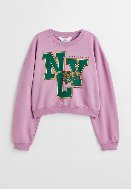 H&M - Oversized sweatshirt - light purple/nyc