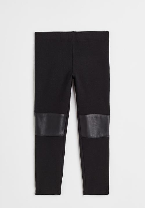 H&M - Brushed-inside leggings - black