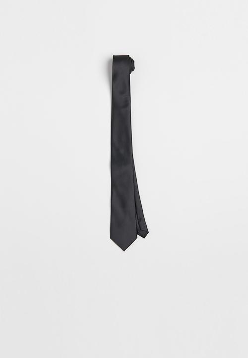 H&M - Satin tie - black