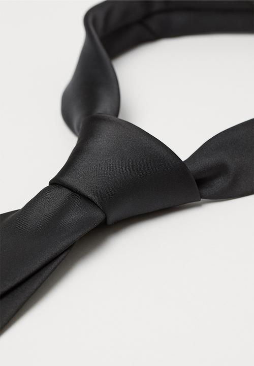 H&M - Satin tie - black