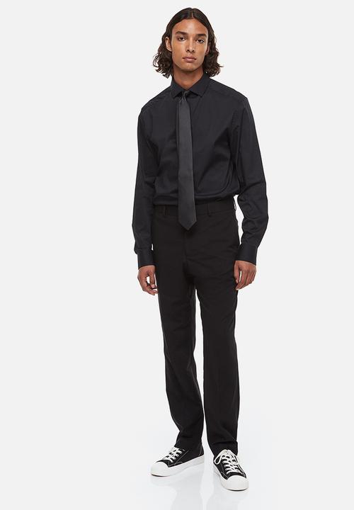 H&M - Satin tie - black
