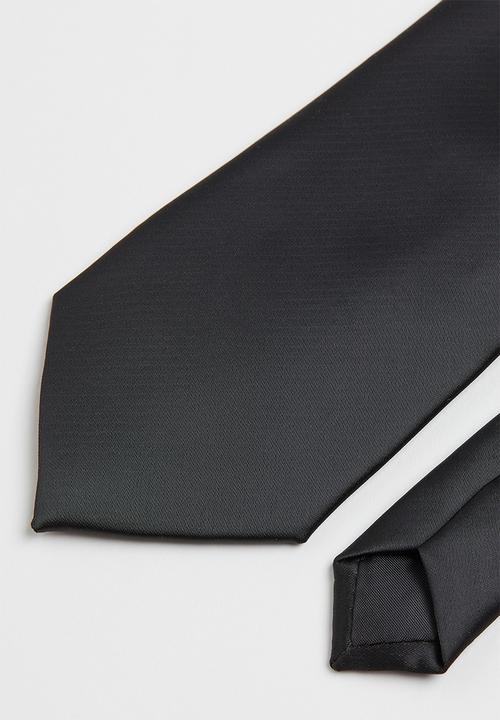 H&M - Satin tie - black