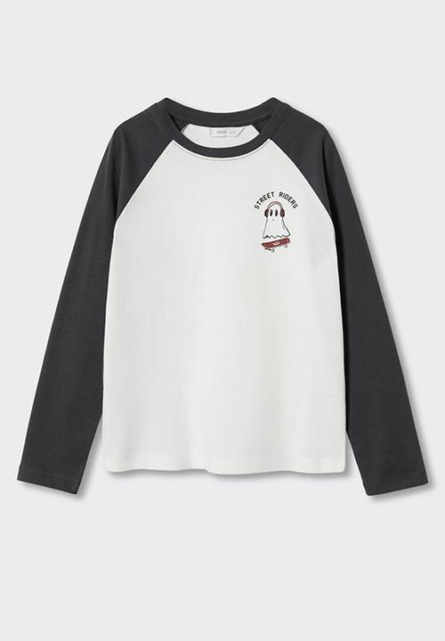 MANGO - T-shirt  ghost - grey