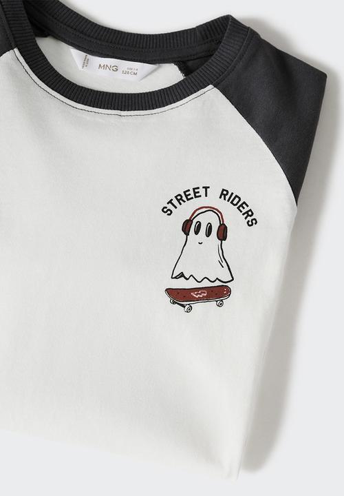 MANGO - T-shirt  ghost - grey