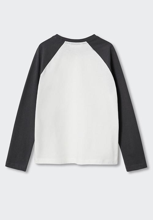 MANGO - T-shirt  ghost - grey
