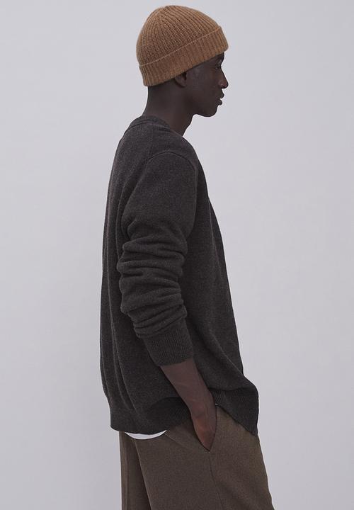 H&M - Relaxed fit wool cardigan - dark brown