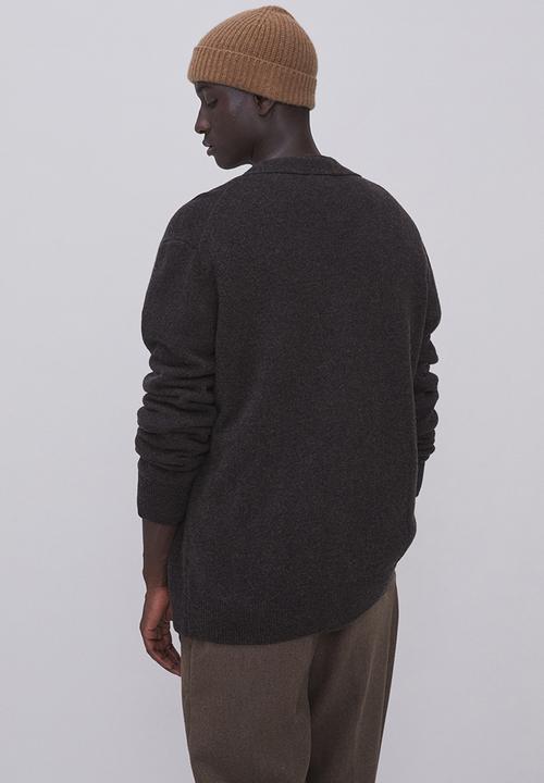 H&M - Relaxed fit wool cardigan - dark brown