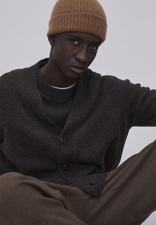 H&M - Relaxed fit wool cardigan - dark brown