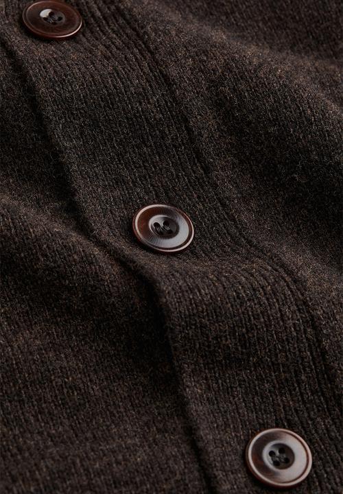 H&M - Relaxed fit wool cardigan - dark brown